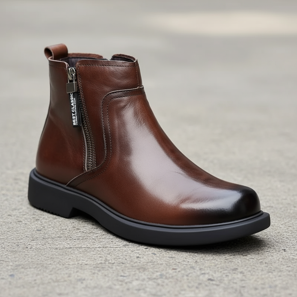 ASHFIELD LEATHER ZIP BOOT