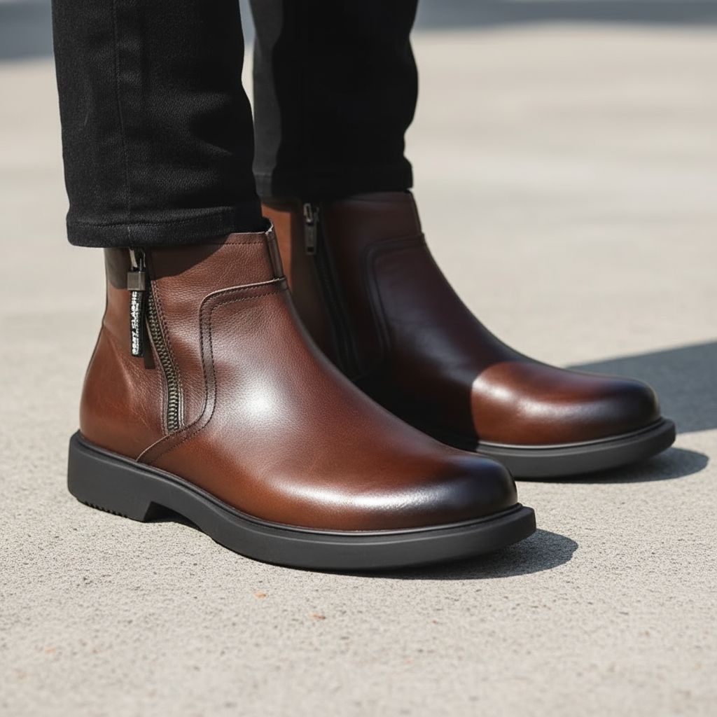 ASHFIELD LEATHER ZIP BOOT