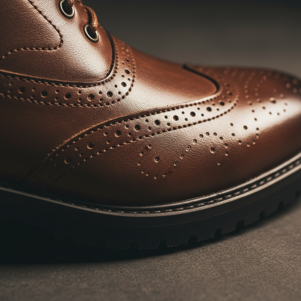 BRAXTON BROGUE BOOTS
