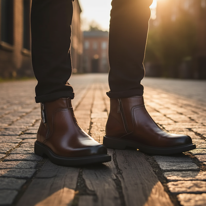 ASHFIELD LEATHER ZIP BOOT