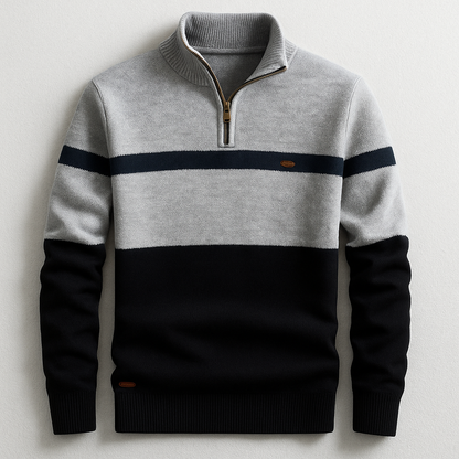 AURELIO MODERN ZIP PULLOVER