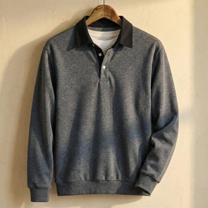 CALVINO REFINED COTTON PULLOVER