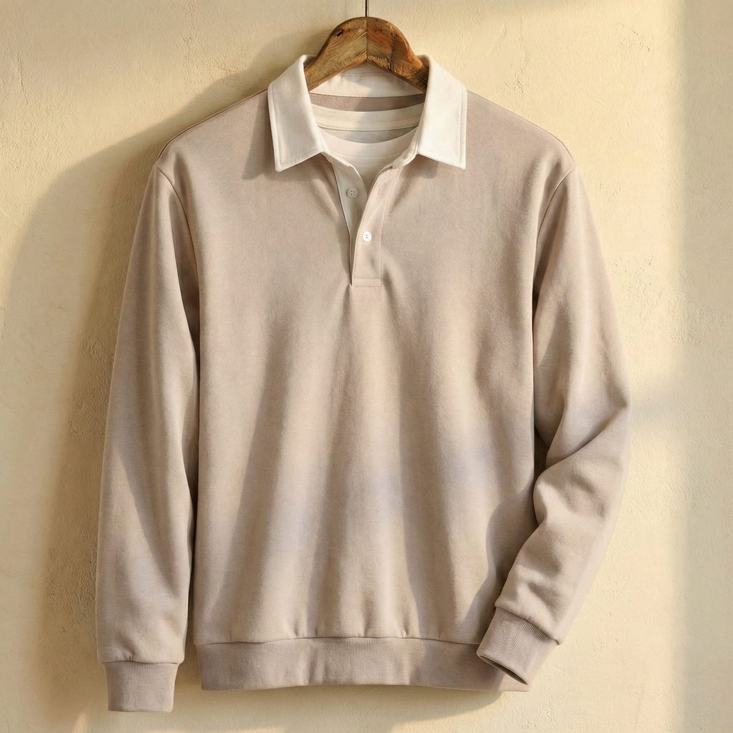 CALVINO REFINED COTTON PULLOVER
