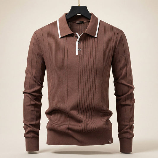 RICCARDO RIBBED KNIT POLO