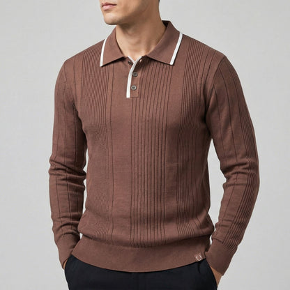 RICCARDO RIBBED KNIT POLO