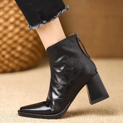 SHAPED | LUXURY MID-HEEL ANKLE BOOTS