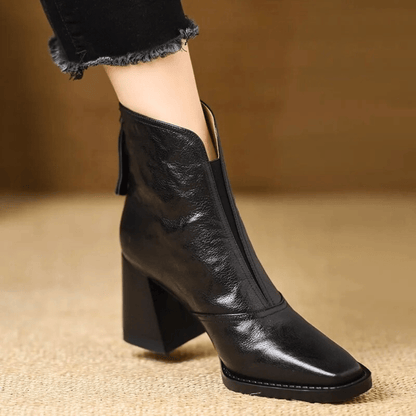 SHAPED | LUXURY MID-HEEL ANKLE BOOTS