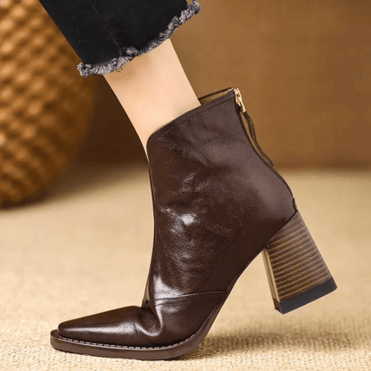 SHAPED | LUXURY MID-HEEL ANKLE BOOTS